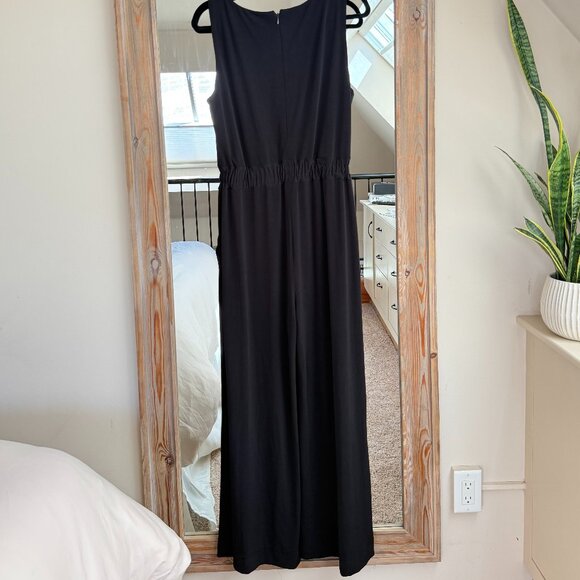 Tahari ASL Black Sleeveless Jumpsuit - Picture 5 of 6